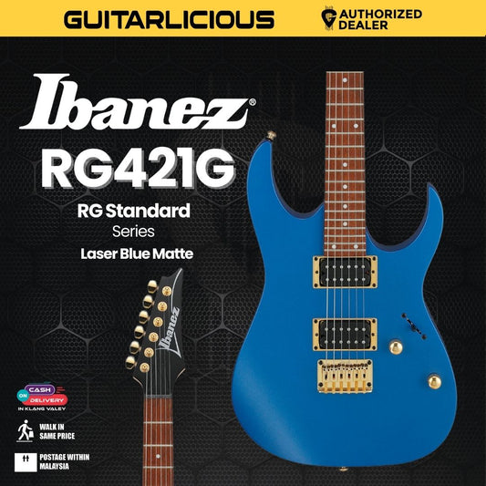 Ibanez RG421G RG Standard Series Electric Guitar - Laser Blue Matte
