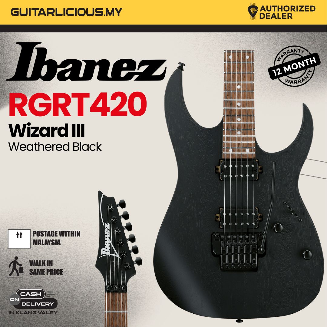 Ibanez RGRT420 Electric Guitar - Weathered Black – GUITARLICIOUS