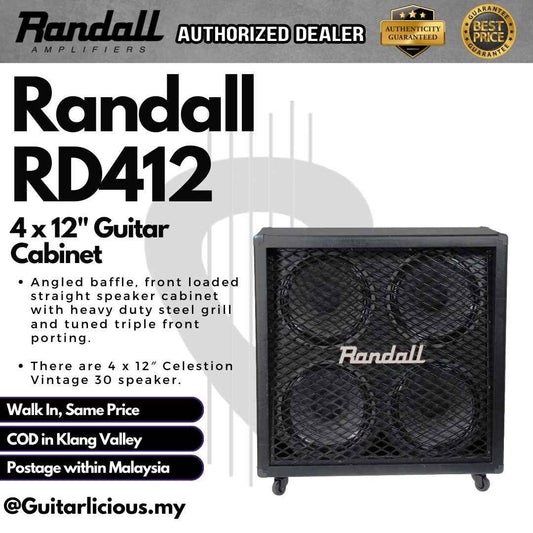 Randall RD412 4 x 12" Guitar Cabinet