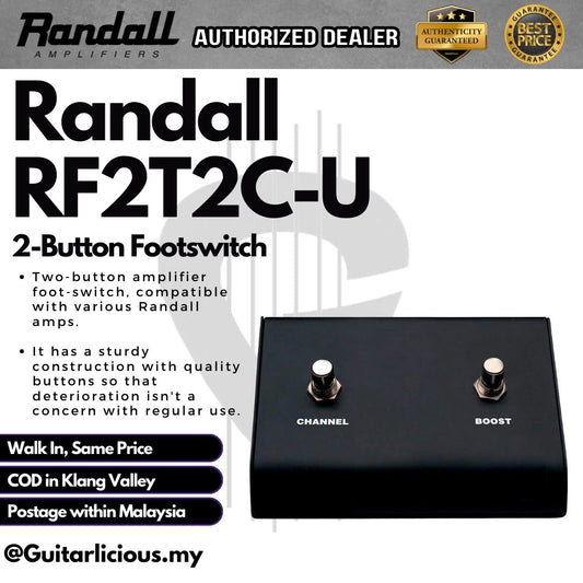 Randall RF2T2C-U 2-Button Footswitch
