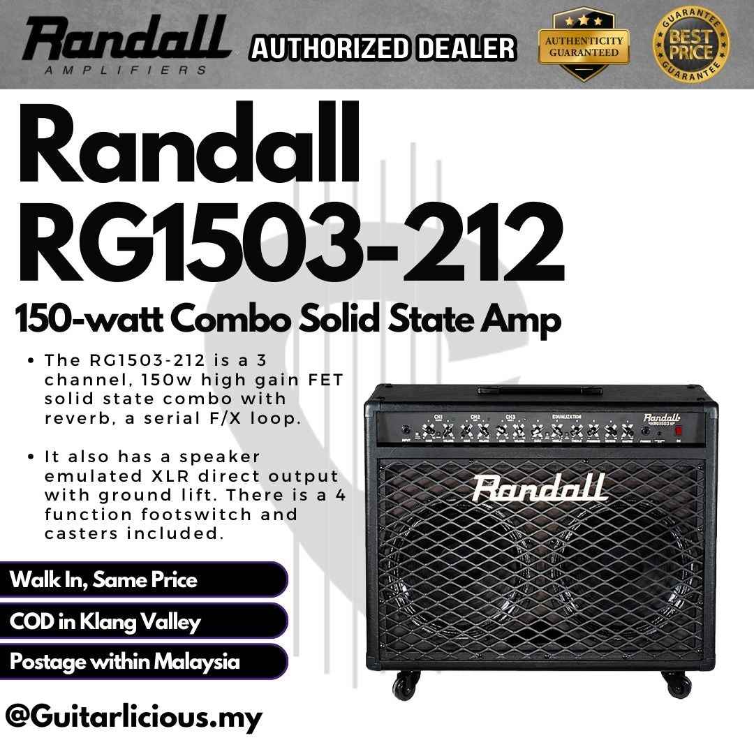 Randall RG1503-212 150-watt Combo Solid State Amp