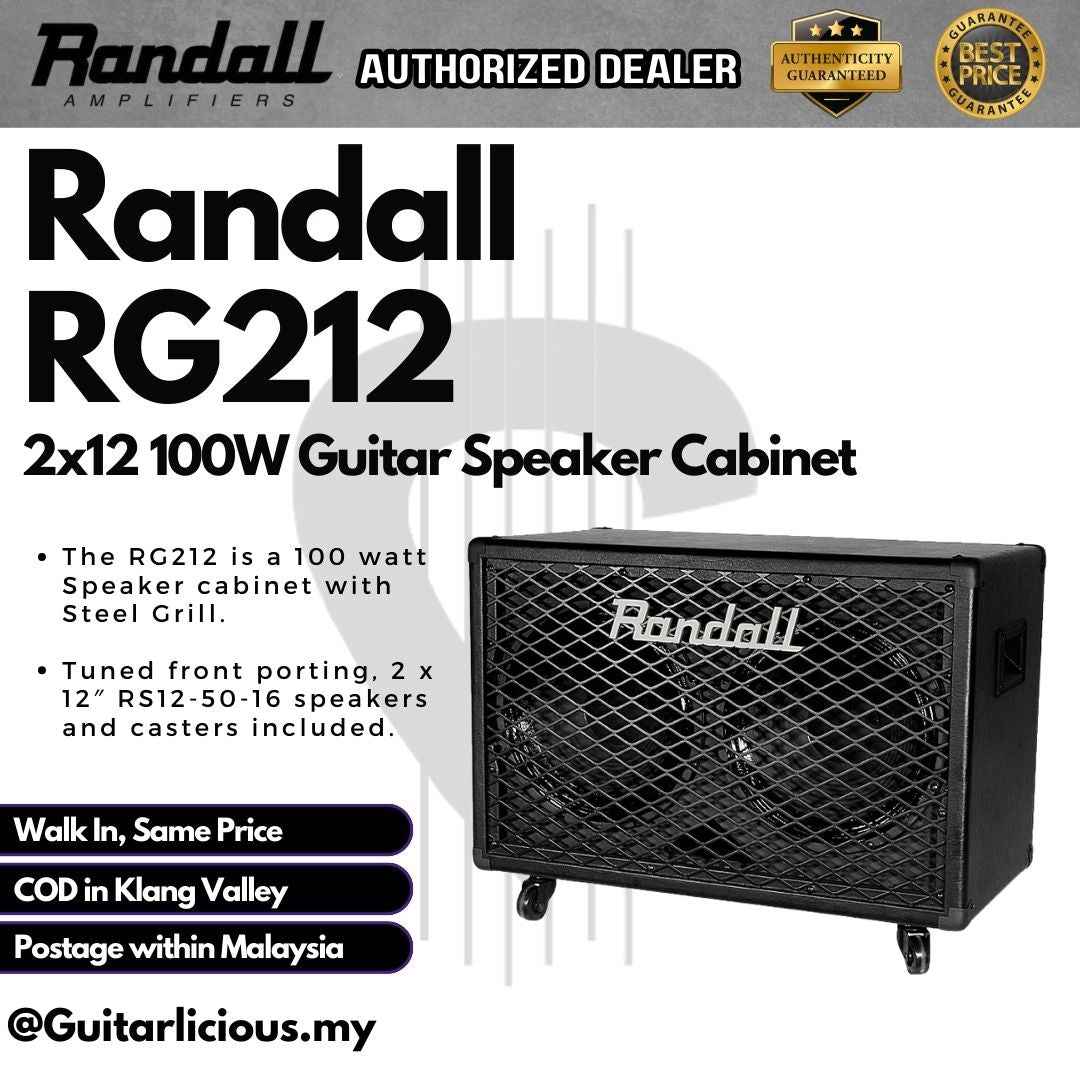 Randall RG212 2x12 100W Guitar Speaker Cabinet