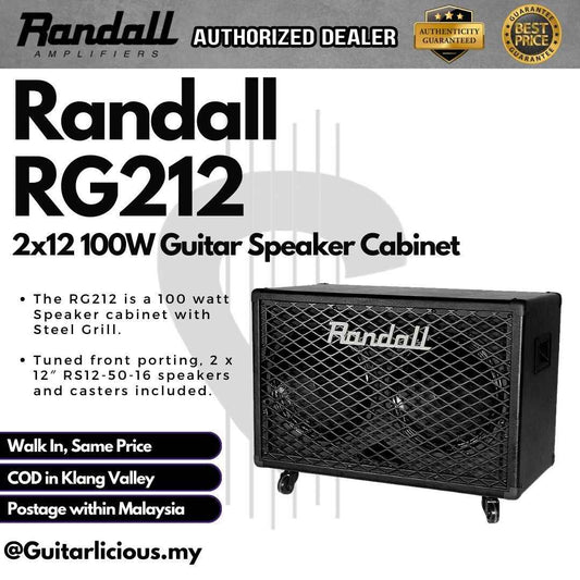 Randall RG212 2x12 100W Guitar Speaker Cabinet