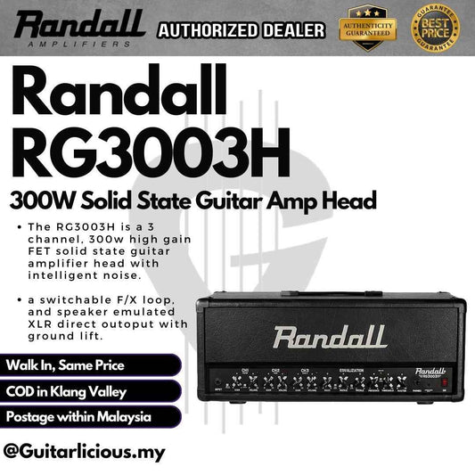 Randall RG3003H 300W Solid State Guitar Amp Head -  ( RG3003H / RG 3003H )