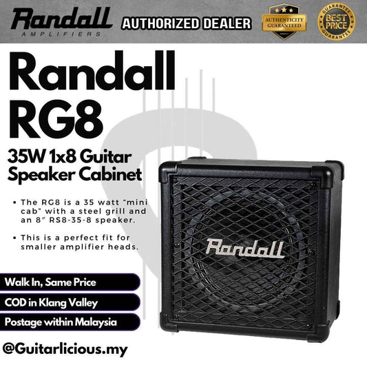 Randall RG8 35W 1x8 Guitar Speaker Cabinet