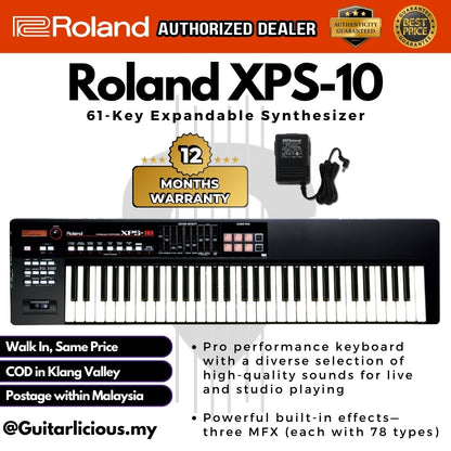 Roland XPS-10 61-Key Expandable Synthesizer Keyboard with Audio Pad ( XPS10-61 / XPS 10 / XPS10 / Black )