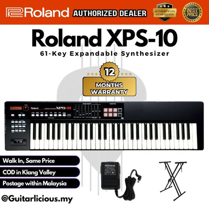 Roland XPS-10 61-Key Expandable Synthesizer Keyboard with Audio Pad ( XPS10-61 / XPS 10 / XPS10 / Black )