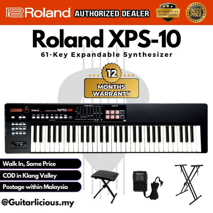 Roland XPS-10 61-Key Expandable Synthesizer Keyboard with Audio Pad ( XPS10-61 / XPS 10 / XPS10 / Black )