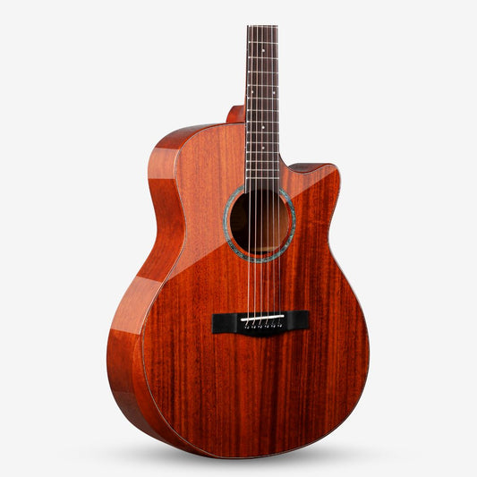 SQOE S360T-SK 41 inch Solid Top Acoustic Guitar ( S360T SK / S-360-T )