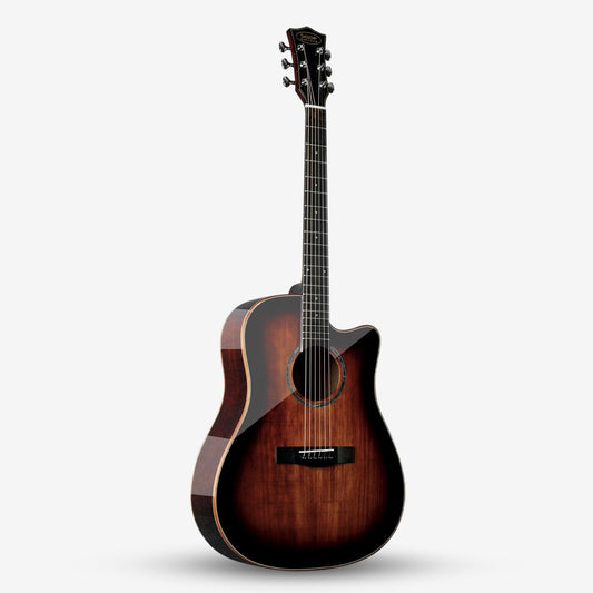 SQOE S370-FG 41 inch Solid Top Acoustic Guitar ( S370 FG / S370FG / S-370 )