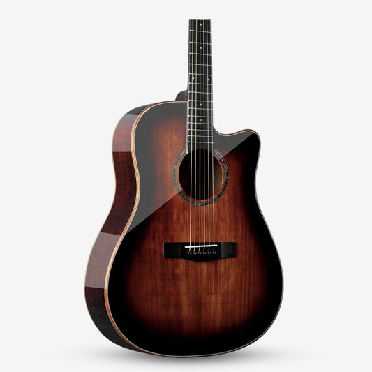 SQOE S370-FG 41 inch Solid Top Acoustic Guitar ( S370 FG / S370FG / S-370 )