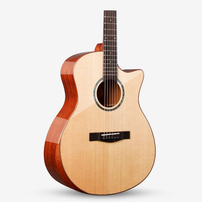 SQOE S370T-SK 41 inch Solid Top Acoustic Guitar ( S370T SK / S-370-T )