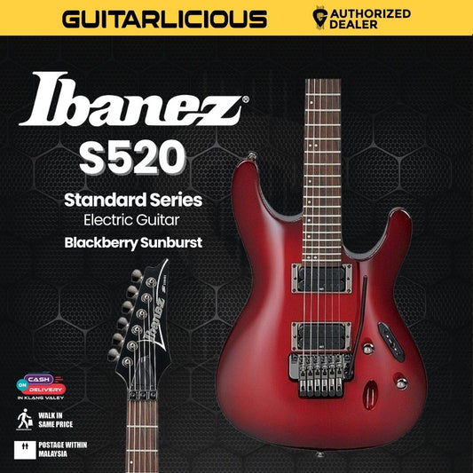 Ibanez S520 Standard Series Electric Guitar - Blackberry Sunburst