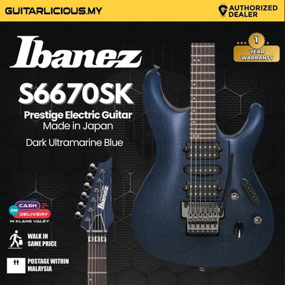 Ibanez Prestige S6670SK Electric Guitar - Dark Ultramarine Blue