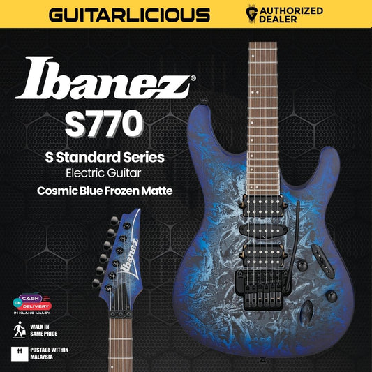Ibanez S770 S Standard Series Electric Guitar - Cosmic Blue Frozen Matte