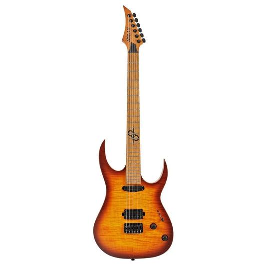 Solar SB1.6HFSB Flame Solar Burst Matte Electric Guitar