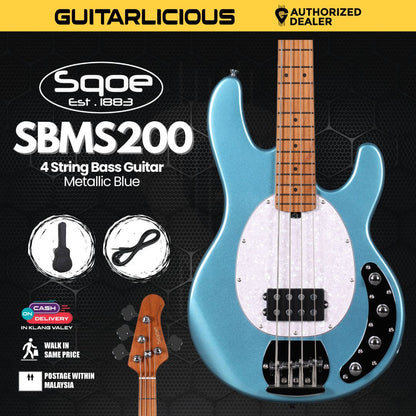 SQOE SBMS200 4 String Bass Guitar - ( SBMS200 /  SBM S200 /  SBM - S200 )