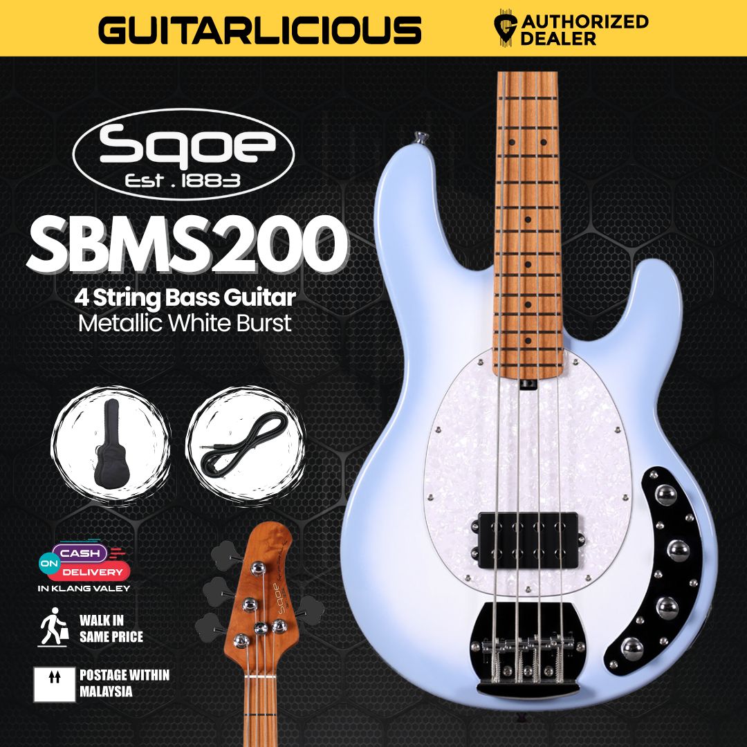 SQOE SBMS200 4 String Bass Guitar - ( SBMS200 /  SBM S200 /  SBM - S200 )