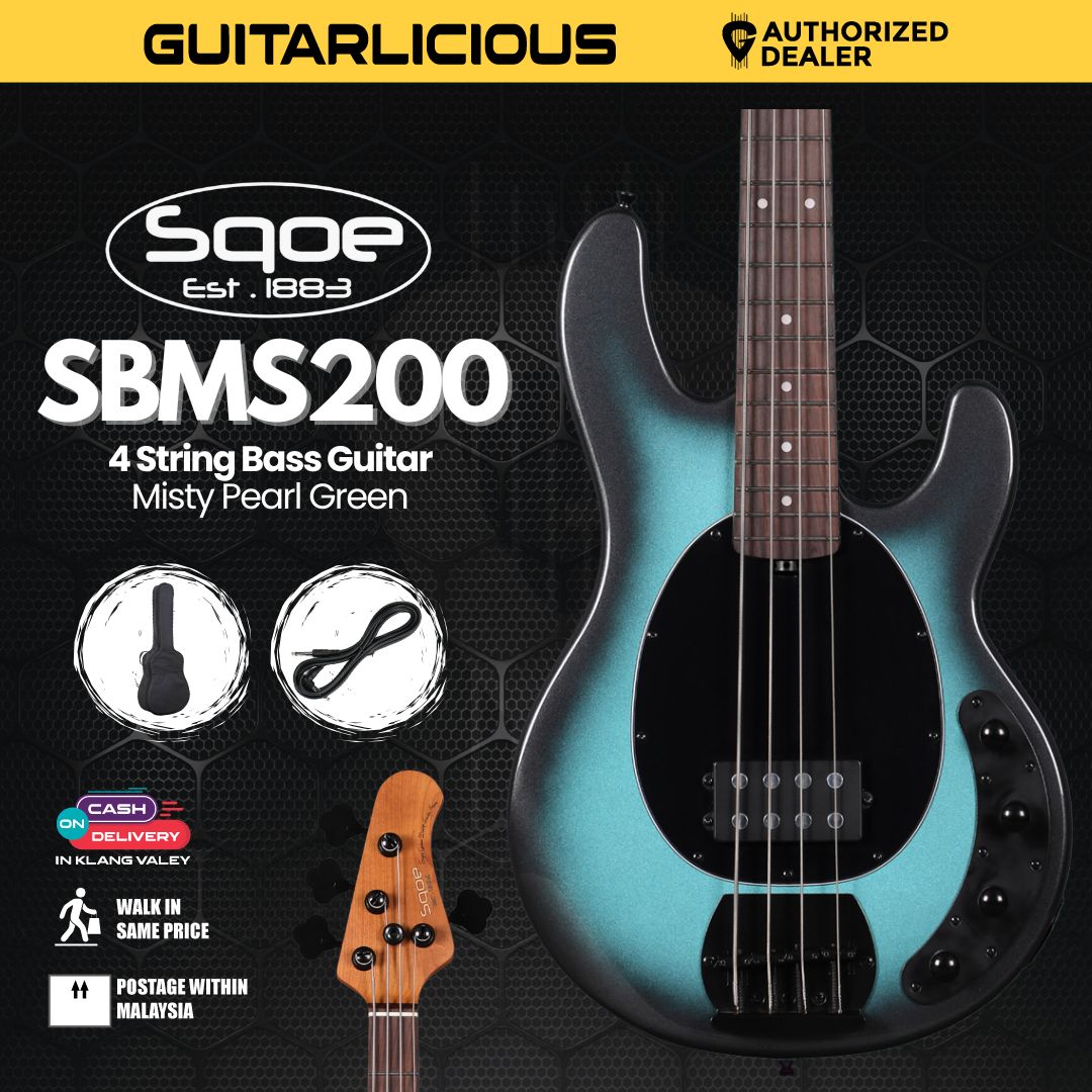 SQOE SBMS200 4 String Bass Guitar - ( SBMS200 /  SBM S200 /  SBM - S200 )