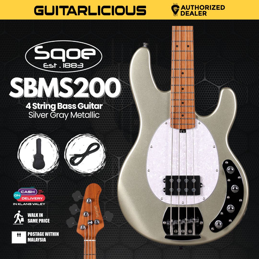 SQOE SBMS200 4 String Bass Guitar - ( SBMS200 /  SBM S200 /  SBM - S200 )