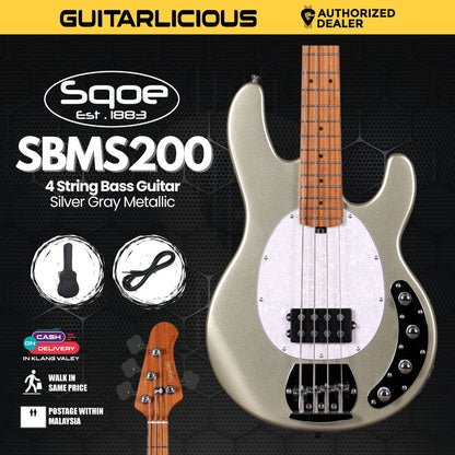 SQOE SBMS200 4 String Bass Guitar - ( SBMS200 /  SBM S200 /  SBM - S200 )