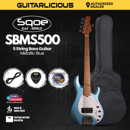 SQOE SBMS500 5 String Bass Guitar