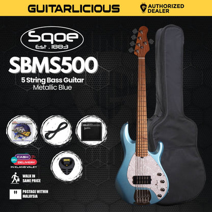 SQOE SBMS500 5 String Bass Guitar