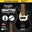 SQOE SBWT750 Warrior Headless 5 String Bass Guitar w Roasted Maple Neck