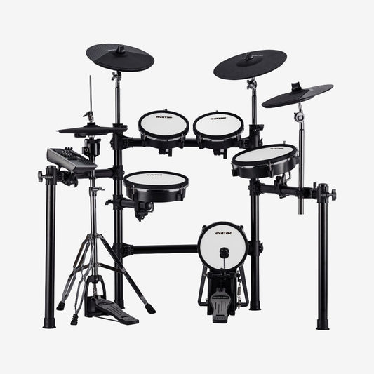 Avatar SD201-3SH Professional 9-Piece Mesh Kit Electric Drum Set - 5PC Drum Pad, 4PC Cymbal Pad ( SD-201 / SD 201 / HXW