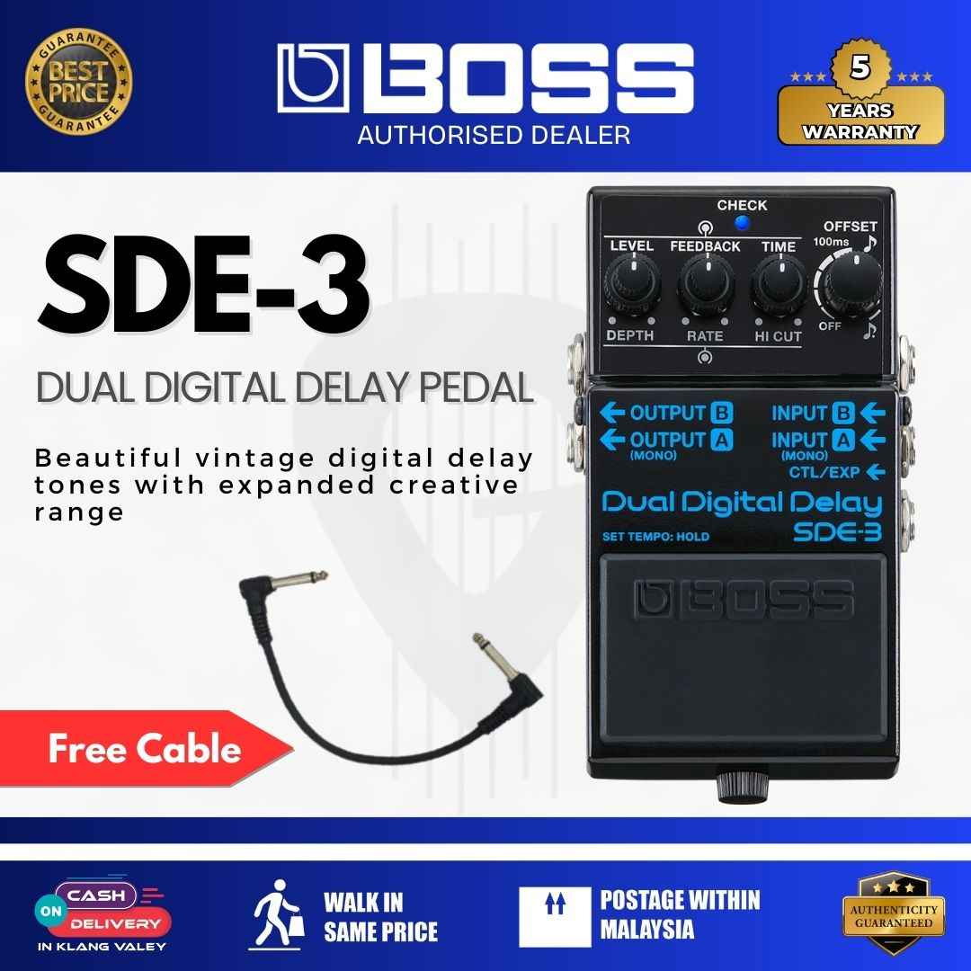 Boss SDE-3 Dual Digital Delay Pedal