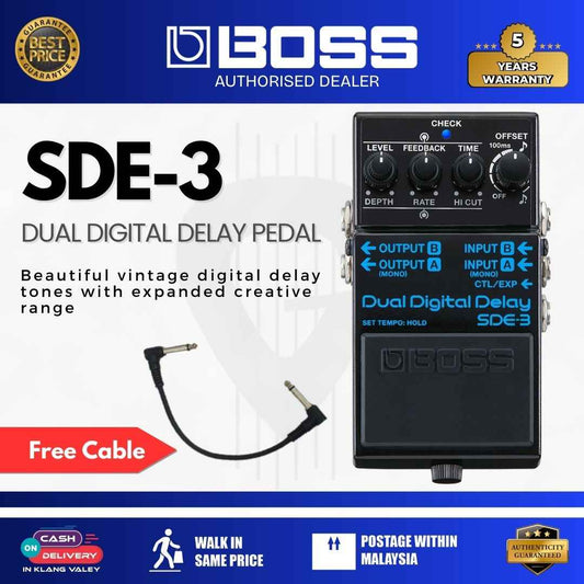 Boss SDE-3 Dual Digital Delay Pedal