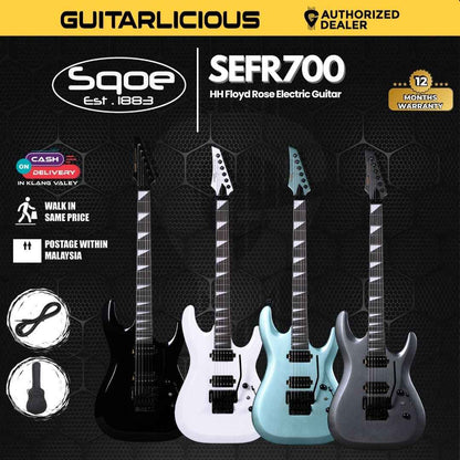 SQOE SEFR700 HH Floyd Rose Electric Guitar - ( SEFR700 / SEFR 700 / SEFR - 700 )