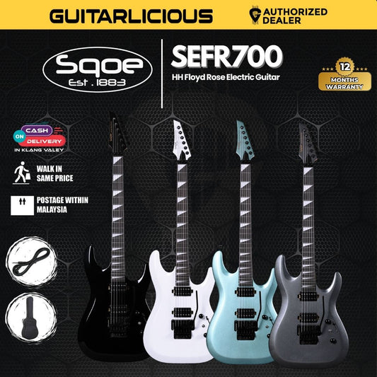 SQOE SEFR700 HH Floyd Rose Electric Guitar 