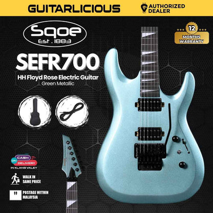 SQOE SEFR700 HH Floyd Rose Electric Guitar - ( SEFR700 / SEFR 700 / SEFR - 700 )