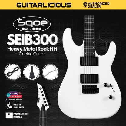 SQOE SEIB-300 Heavy Metal Rock Series HH Electric Guitar ( SEIB / SEIB-300 / SEIB 300 )