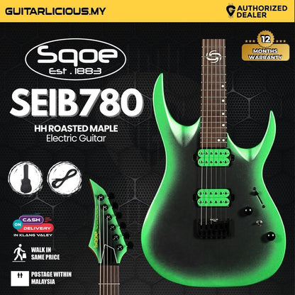 SQOE SEIB780 HH Electric Guitar with Roasted Maple Neck