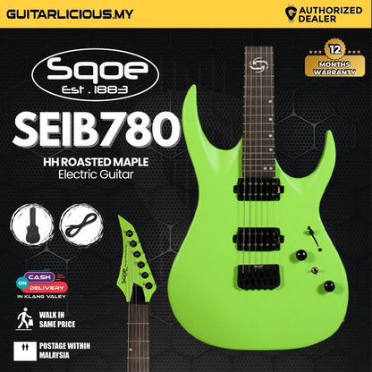 SQOE SEIB780 HH Electric Guitar with Roasted Maple Neck