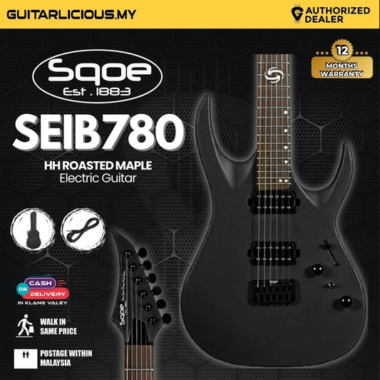 SQOE SEIB780 HH Electric Guitar with Roasted Maple Neck