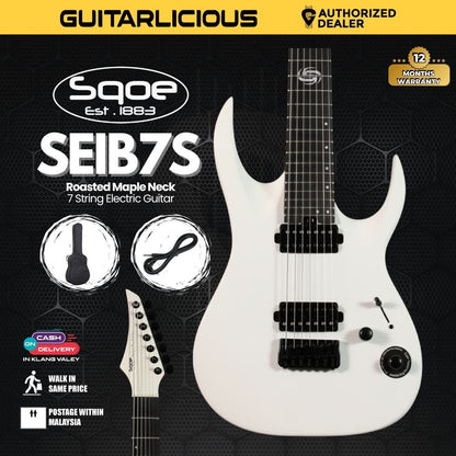 SQOE SEIB7S 7 String with Roasted Maple Neck Electric Guitar ( Humbucker / SEIB7S / SEIB - 7S)