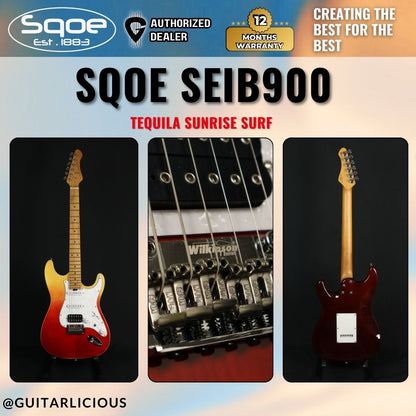 SQOE SEIB900 HSS Roasted Maple Series Electric Guitar with Tremolo ( SEIB / SEIB-900 )