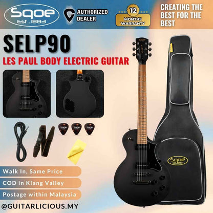SQOE SELP90 Les Paul Body Electric Guitar (SELP-90/SELP90)