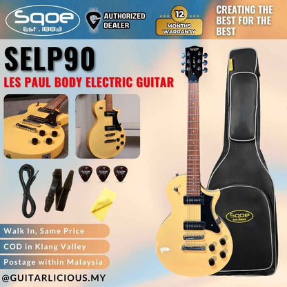 SQOE SELP90 Les Paul Body Electric Guitar (SELP-90/SELP90)