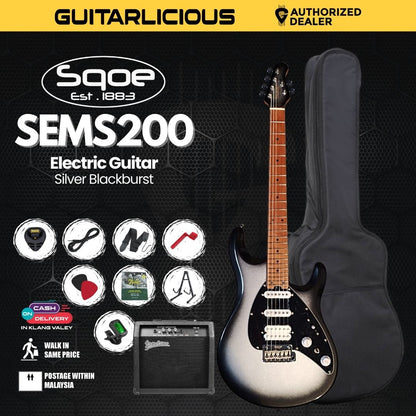 SQOE SEMS200 Electric Guitar - (  SEMS-200 /  SEMS200 / SEMS  )