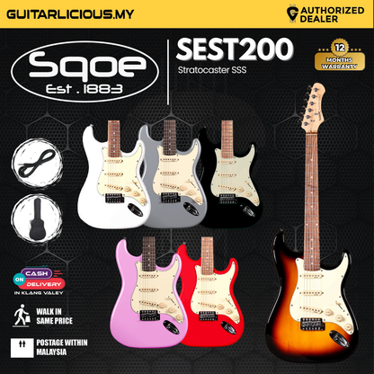 SQOE SEST200 Stratocaster Body SSS Vintage Electric Guitar ( SEST / SEST-200 / ST / ST-200 )