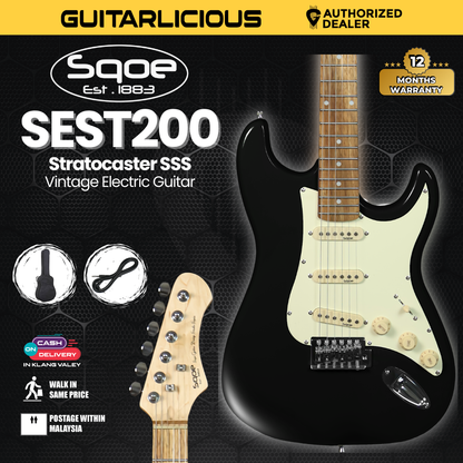 SQOE SEST200 Stratocaster Body SSS Vintage Electric Guitar ( SEST / SEST-200 / ST / ST-200 )