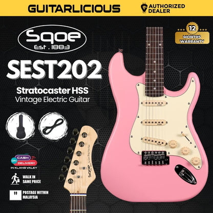 SQOE SEST202 Stratocaster Body SSS Electric Guitar , Rosewood Fretboard ( SEST / SEST-202 / ST 202 )
