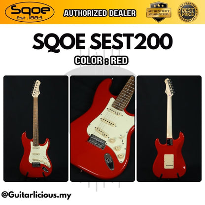 SQOE SEST200 Stratocaster Body SSS Vintage Electric Guitar ( SEST / SEST-200 / ST / ST-200 )