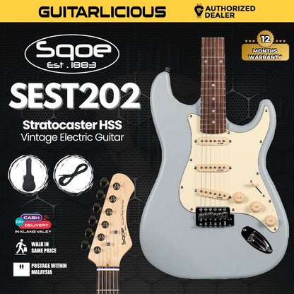 SQOE SEST202 Stratocaster Body SSS Electric Guitar , Rosewood Fretboard ( SEST / SEST-202 / ST 202 )