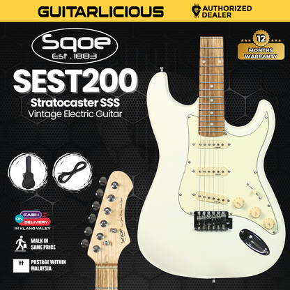 SQOE SEST200 Stratocaster Body SSS Vintage Electric Guitar ( SEST / SEST-200 / ST / ST-200 )