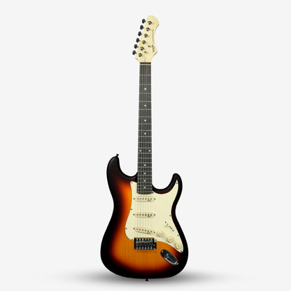 SQOE SEST202 Stratocaster Body SSS Electric Guitar , Rosewood Fretboard ( SEST / SEST-202 / ST 202 )